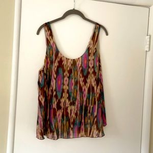 Multi colored tank blouse-L